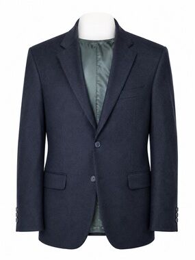 Miller Bros Newton Men’s Wool Blend Sport Coat Blazer Size 40S Navy Made in USA